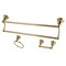 Kingston Brass 3Piece Bathroom Accessory Set, Brushed Brass BAK175348BB - alternate 1